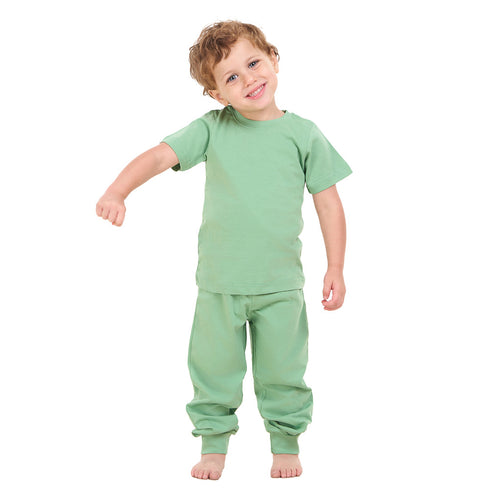 Boys summer pajama set Apple Green t-shirt + Pants